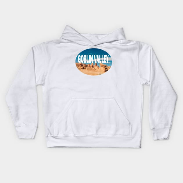 Goblin Valley Kids Hoodie by stermitkermit